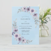 Sky Blue Splendid Winter Wedding 招待状 (スタンド正面)