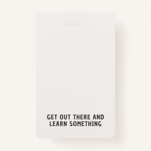 Sky Blue Stripe Homeschool Student ID Badge バッジ (裏面)