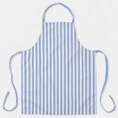 Sky Blue Stripe Pattern Apron エプロン (正面)