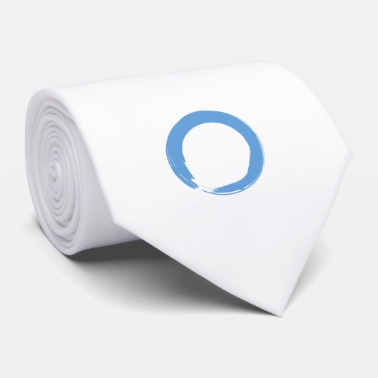 Sky Blue Zen Symbol ネクタイ (ロール)
