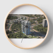 Sky Building Wall Clock – Modern Timepiece 壁時計 (正面)