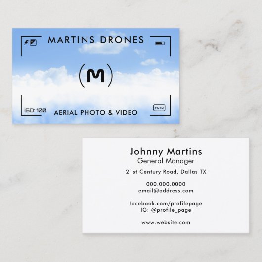 Sky Cloudsカメラの狙い 名刺 (正面/裏面)