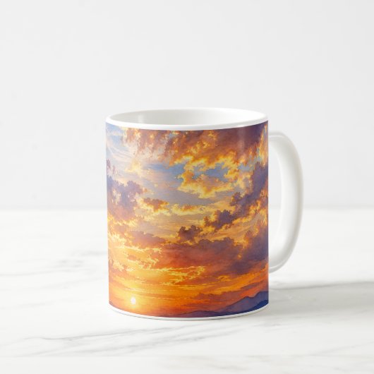 Sky & Clouds Mug コーヒーマグカップ (正面右)