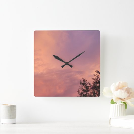 SKY COLOR FUSION スクエア壁時計 (ホーム)