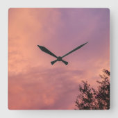 SKY COLOR FUSION スクエア壁時計 (正面)