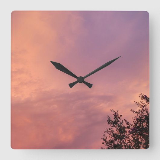 SKY COLOR FUSION スクエア壁時計 (正面)