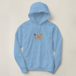 Sky Colour Hoodie With Butterfly Design For Girls パーカ