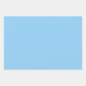 Sky Colours Plain Blue in Three Light Tones ラッピングペーパーシート (正面2)