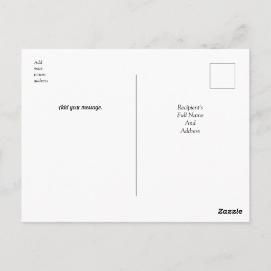 Sky Dancing Autumn Leaves - Personalised ポストカード (裏面)