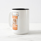 Sky Diving Is My Drug ツートーンマグカップ (正面左)