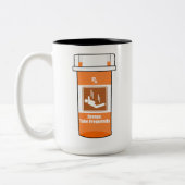 Sky Diving Is My Drug ツートーンマグカップ (左)