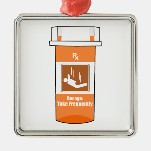 Sky Diving Is My Drug メタルオーナメント (正面)