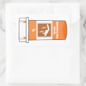 Sky Diving Is My Drug 長方形シール (バッグ)