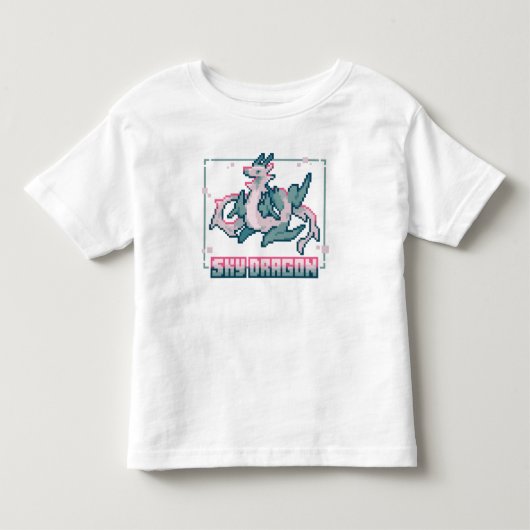 Sky Dragon Pixel art トドラーTシャツ (正面)