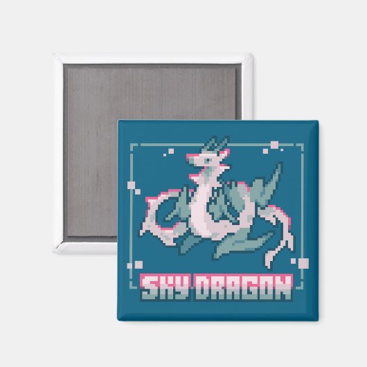 Sky Dragon, pixel art マグネット (正面/裏面)