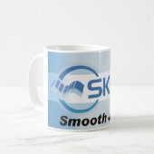 Sky.fmはジャズマグを滑らかにします コーヒーマグカップ (正面左)