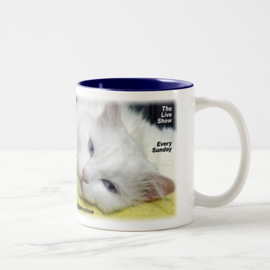 Sky.fmはジャズ生演奏ショーのマグを滑らかにします ツートーンマグカップ (右)