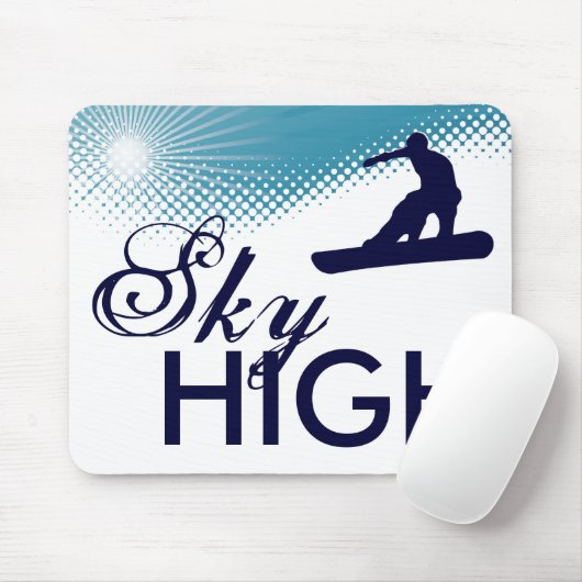 sky high snowboarding マウスパッド (マウス)