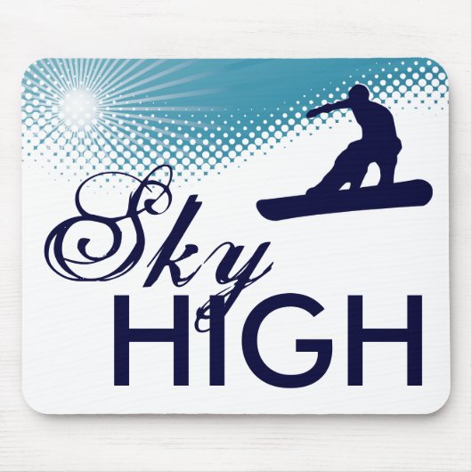 sky high snowboarding マウスパッド (正面)