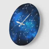 Sky Map Constellation Astronomy Lover ラージ壁時計 (傾斜)