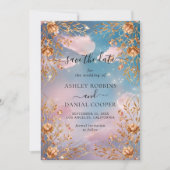 Sky of Love黄金の花Save The Date 招待状 (正面)