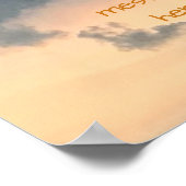 Sky Opening Bright Centerメッセージのポスター ポスター (角)