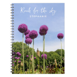Sky Purple Alliums Notebookにアクセス ノートブック