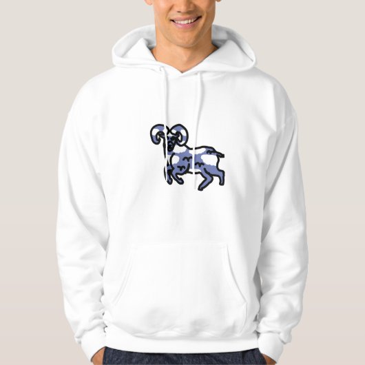 Sky Ram Zodiac Sweatshirt – Aries Identity Gift パーカ (正面)