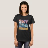 sky, sea, beach tシャツ (正面フル)