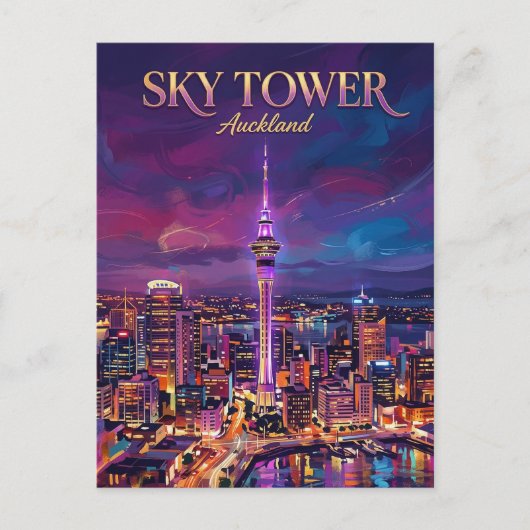 Sky Tower New Zealand ポストカード (正面)