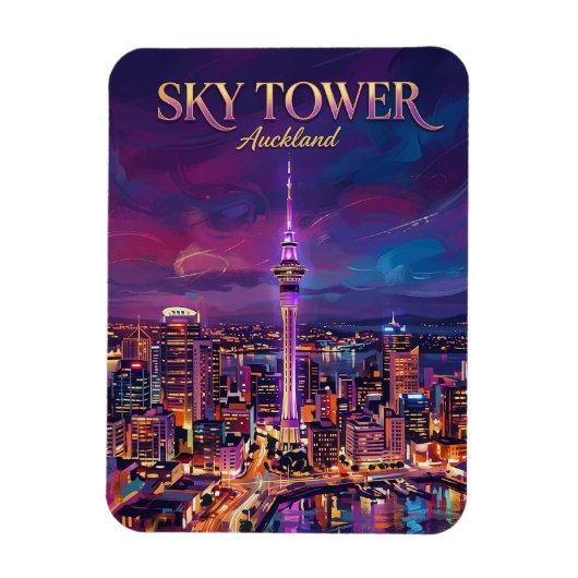 Sky Tower New Zealand マグネット (縦)