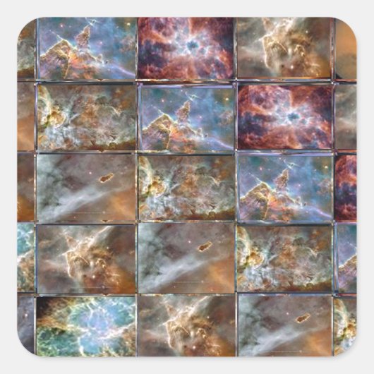 SKY Waveタイル作業グラフィックス スクエアシール (正面)