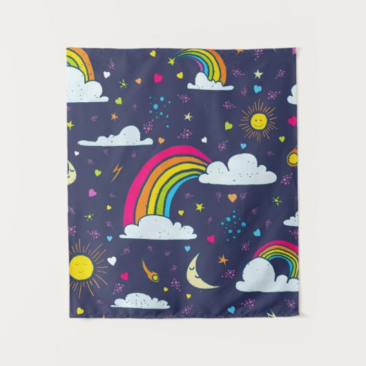 Sky with Sun and Rainbows タペストリー (正面)