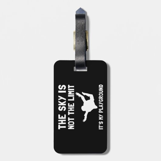 Skydiveの運動場 ラゲッジタグ (裏面縦)