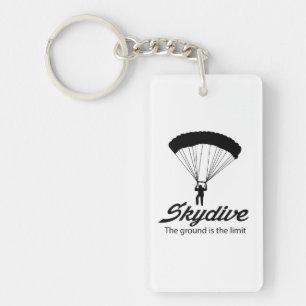 Skydiveは地面限界です キーホルダー
