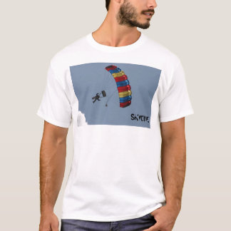 skydiveパラシュート雲、SKYDIVE Tシャツ
