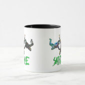 Skydive -緑の文字 マグカップ (中央)