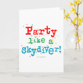 SKYDIVERのようなパーティー! カード (黄色い花)