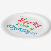 SKYDIVERのようなパーティー! ペーパープレート (アングル)