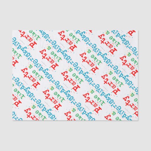 SKYDIVERのようなパーティー! 薄葉紙 (正面)