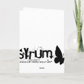 skydiverのシルエット カード (裏面)