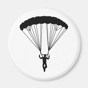 skydiverのシルエット マグネット