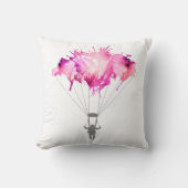 SkydiverのパラシュートのSkydivingの落下傘で降りる芸術のギフト クッション (正面)