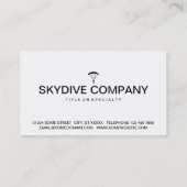 skydiverアイコン 名刺 (裏面)