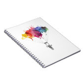 Skydiver、パラシュート。 Skydivingのスポーツ。 落下傘で降りること ノートブック (右側)