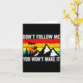 Skydiver Dont Follow Me I Do Stud Things Skydivi  カード (黄色い花)