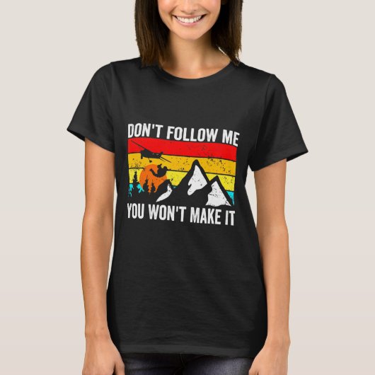 Skydiver Dont Follow Me I Do Stud Things Skydivi  Tシャツ (正面)