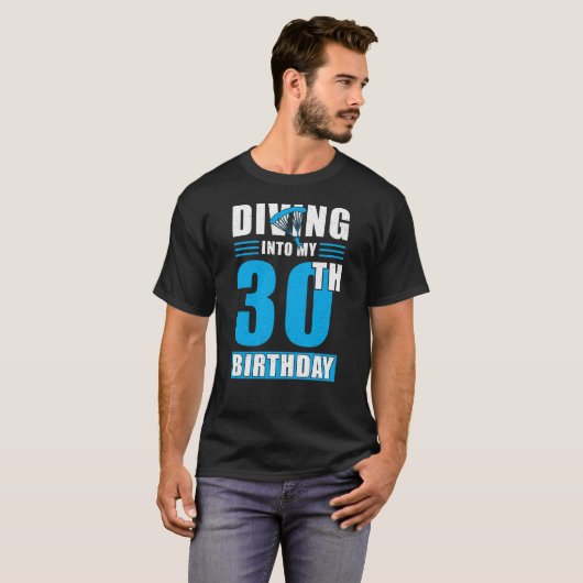 Skydiver Gift 30th Birthday Tシャツ (正面フル)
