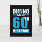 Skydiver Gift 60th Birthday カード (正面)