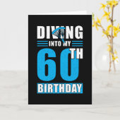 Skydiver Gift 60th Birthday カード (黄色い花)